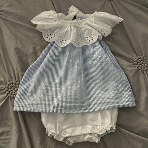 Janie and jack seersucker outfit